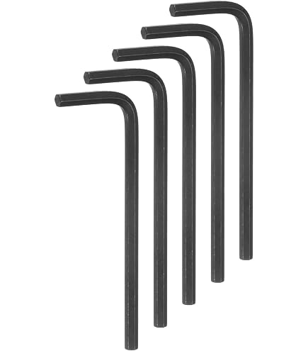 Hordion 4-Pack 4mm Ball End Hex Key Wrench – L-Shaped Long Arm Allen Wrench, S2 Steel, For Bicycle, Furniture, And Equipment Repair