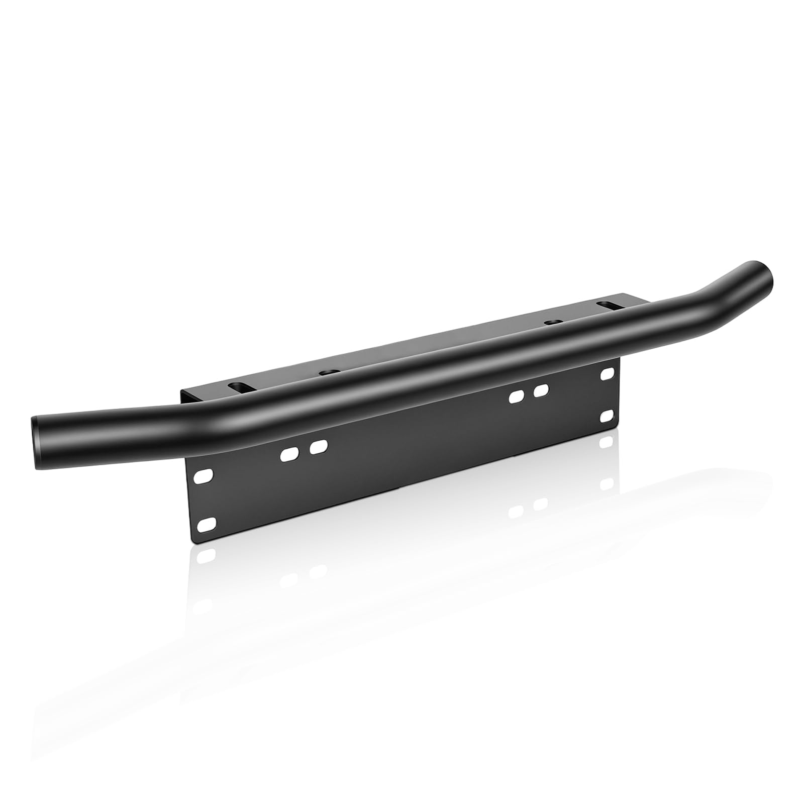 SKYWORLD Universal Kennzeichenhalter Bull Bar Stoßstange vorne Kennzeichenhalterung Halterung für Offroad-Arbeitsscheinwerfer Led Bar Driving - Schwarz