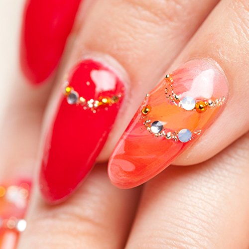 image for Pangda 9 Boxes Nail Art Rhinestones Set with Nail Rhinestones Studs Ar