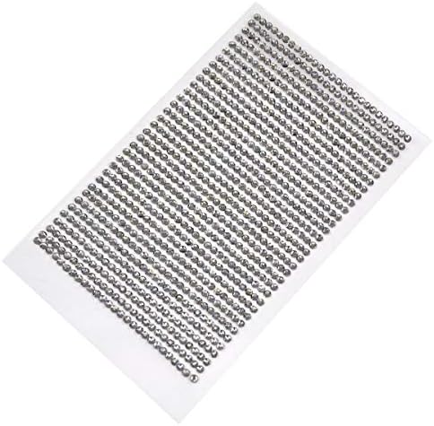 918 x 2mm Clear Rhinestone Self Adhesive Diamantes Stick on Gems - Perfect for decorating handmade cards, home crafts, wedding stationary, photo frames, wallpaper...