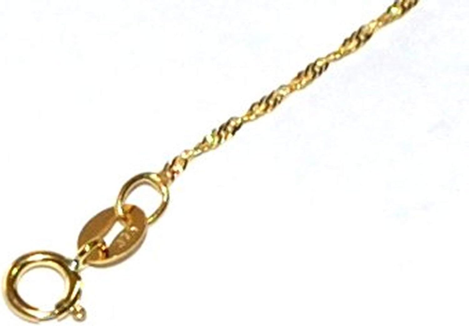 Markylis Real 925 Stunning 9ct Gold FINE Twisted Singapore Twist