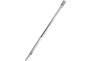 Iweshal Winch Bar, 1 Pack Combination Winch Bars with Square Head for Flatbed Trailer Winches and Trucks, Painted Combination Carbon-Steel Construction and No-Slip Handle Winch Bar (Silver)