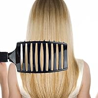 Natural Boar Bristle Hair Brush Curved Vented Detangling Blow