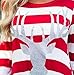 Mallcat Women Stripe Dress Christmas Elk Casual Dress