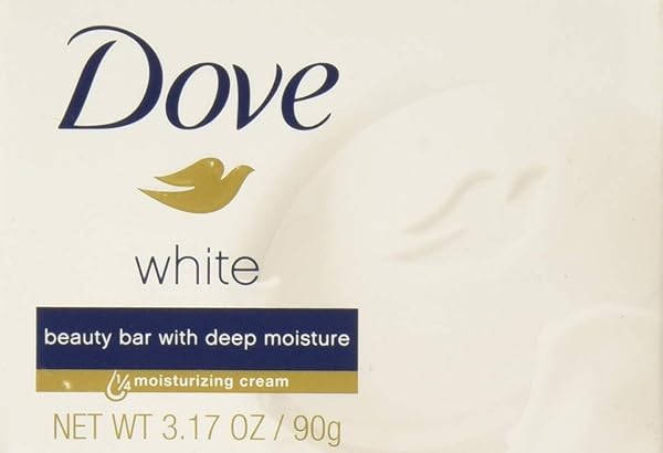 DOVE WHITE MOISTURIZING CREAM BEAUTY BAR FOR UNISEX,...