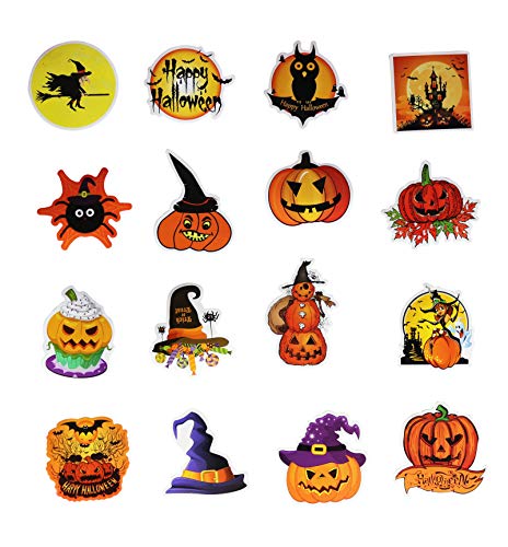 Halloween Stickers Halloween Decals 75 Pcs for Laptops Cars Motorcycle Portable Luggages Ipad Waterproof Sunlight-Proof (C Halloween Style, 75 pcs)