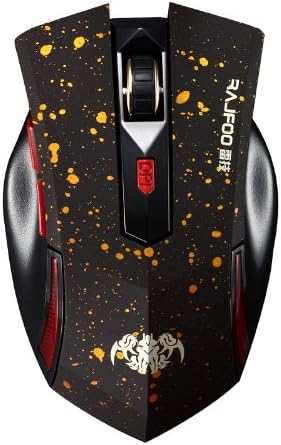 RAJFOO @KJ-G5 FOLLOW LEOPARD 2.4G Wireless Optical Mouse Brand Original 6D Buttons 1000/1600 DPI Professional Gaming Mice