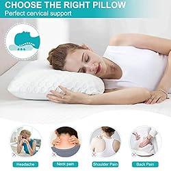 MUUEGM Gel Memory Foam Pillows, Cooling Pillow for