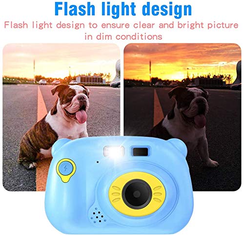 CrazyFire WiFi Kinder Kamera Autofokus-Digitalkamera mit Blitz Dual Kamera 12MP Anti-Drop Stoßfestes Design… – Bild 6