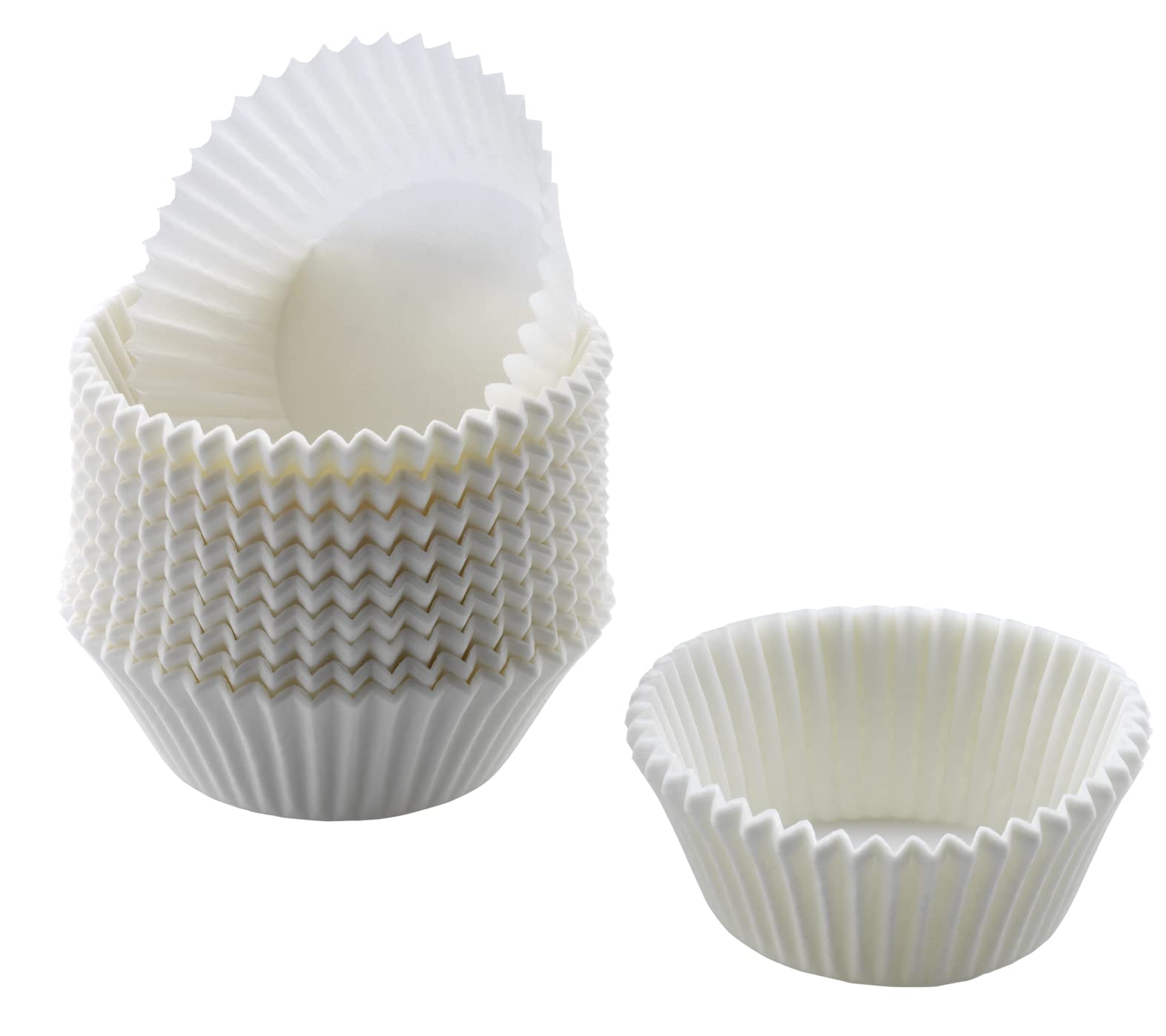KAISER Creativ Mini Muffin Paper Cups Pack of 200 White 4.5 cm