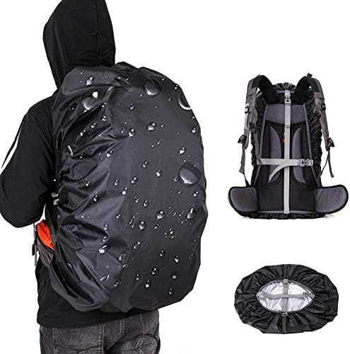 Loowoko Waterproof Backpack Rain Cover for (25-90L), Upgraded Anti-Slip Cross Buckle Strap & Rainproof Storage Pouch, for Hiking, Camping, Traveling, Cycling, Outdoor Activities