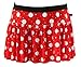 Red with White Polka Dots Sparkle Running Skirt M