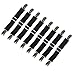 Eholily Adjustable Bed Sheet Fasteners Suspenders, Gripper and Strap, Smooth any Sheets on any Bed or Sofa, Sleep Better,Black,Set of 8