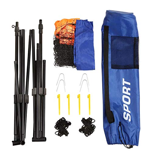 femor Portable Badminton Tennis Net - 13 ft Net for Soccer Tennis, Kids Volleyball, Beach Ball - Sports Net with Poles & Carrying Bag for Indoor, Outdoor, Beach, Backyard