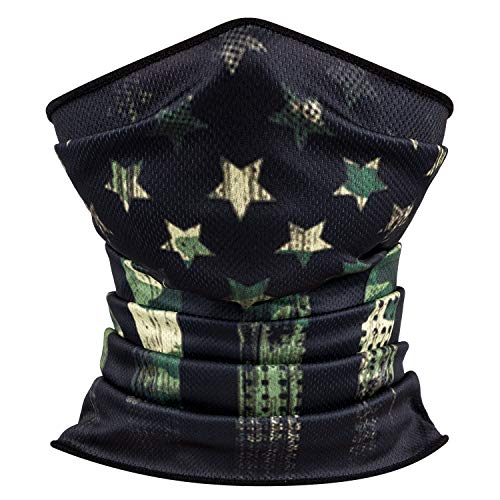 Unisex Rave Bandana Face Mask for Dust Wind Sun UV Protection Neck Gaiter/Face Scarf/Face Cover