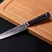 TUO Cutlery Utility Knife - Japanese AUS-10 Damascus Steel - Paring Knife with Dishwasher Proof G10 Handle - RING-D Series - 6