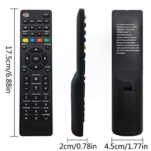 MYHGRC Universal Remote Control for Samsung, Sanyo, Sony, Hisense