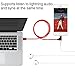iPhone Charger Cable with Headphone Jack, 3ft Double Nylon Braided Linghtning Charge Cable Adapter for iPhone X / 8 / 8 Plus / 7 / 7 Plus / 6 / 6 Plus / 5s / iPad and More (Red )