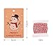 KUUQA 50 Pieces Kraft Paper Christmas Note Tags for Christmas Note Tags Wrapping Label with Hanging Rope, 5 Different Design
