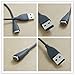 Fitbit Charge HR Charger, QIBOX 2PCS 3.3FT Replacement USB Charging Cable for Fitbit Charge HR Wireless Activity Wristband 100cm