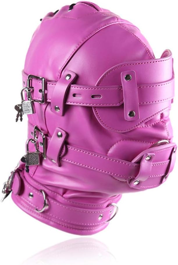 CZQ Leather Costume Hood Cap Full mask Masquerade Helmet mask (Removable Phallus) T-Shirt, Sunglasses