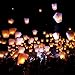 10 PCS Sky Lanterns Wishing Lantern - White