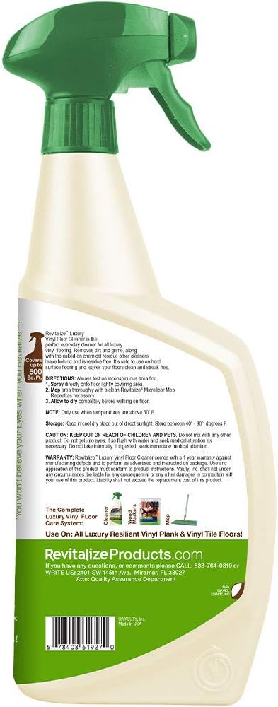 Amazon Com Revitalize 32oz Luxury Vinyl Floor Cleaner Health