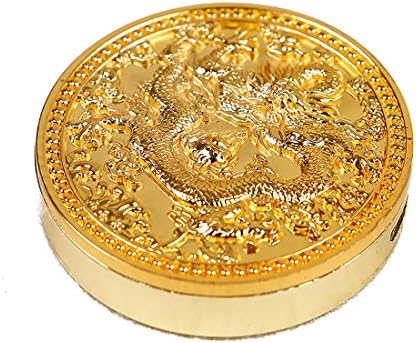 LOR Chinese Dragon GOLD Windproof Metal Coin Lighter USB Rechargeable Electronic Cigarette Cigar Clipper Lighter