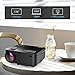SPACEKEY Mini Portable Projector Multimedia Home Theater Video Projector Support 1080P with HDMI, USB, VGA, AV Ports for Home Cinema, White