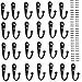 25 Pieces Wall Mounted Coat Hook Robe Hooks Cloth Hanger Coat Hanger Coat Hooks Rustic Hooks and 54 Pieces Screws for Bath Kitchen Garage Single Coat Hanger (Black Color) primary