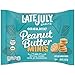 LATE JULY Snacks Crackers Organic Peanut Butter Minis Crackers, 4.6 lb. Box, 8-count, 1.125 oz. snack packs