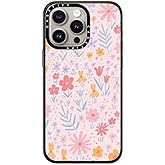 CASETiFY Compact Case for iPhone 15 Pro Max [Lightweight / 4 ft. 2X Military Grade Drop Protection/Slim] - Maddie's Florals - Clear Black
