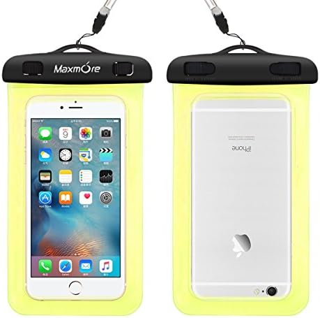 Maxmore Universal Waterproof Cellphone Case Music Player Dirt Dustproof Dry Bag Pounch for Iphone/Samsung/HTC/LG/Sony/Nokia/Motorola or Any up to 6.0" Diagonal Smartphone for Boating/ Rafting/Swimming
