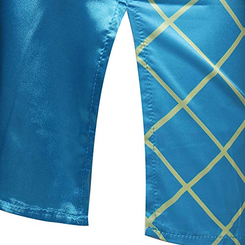 Clearance! Mens Shirts Luxury Dashiki Button Down Slim Fit African Ethnic Printed Long Sleeve Dress Shirt Top (Blue, M)