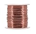 Mandala Crafts 22 Gauge Anodized Aluminum Craft Wire for Jewelry Making - 100 FT Colored Flexible Copper Tone Wire - Bendable for Bonsai Armature Crafting Sculpting