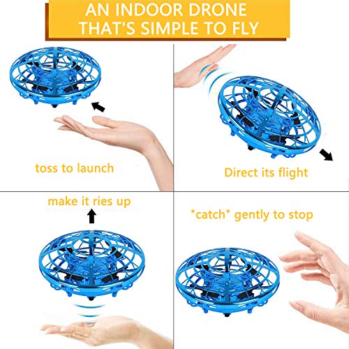 Flying Toys Drones for Kids Adults Hands Free Mini Drones - Easy Indoor Outdoor Flying Ball Drone Toys for Boys Girls - Thumbnail 2