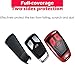 TurningMax Keyless Entry Remote Cases Smart Key Fob Cover with Keychain Full Protection Soft TPU Holder Shell for 3-Buttons Audi A4L TT A5 Q5L Q7 2016 2017 2018, etc – Red