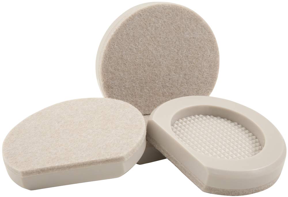 Photo 1 of Super Sliders 3" Heavy Duty Appliance Slider - Cupped Design with Felt Bottom for Refrigerators, Washers & Ovens - Hardwood Floor Protector - Beige