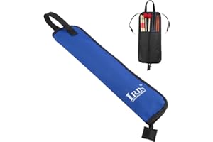 Fiozinx Drumsticks Bag Drum Sticks Bag Holder Drumstick Percussion Carrying Case Handbag Oxford Bag Gift for Drummers, Beginners in Band (Blue)