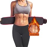 Waist Trimmer, Weight Loss Ab Belt for Men & Women, Premium Stomach Fat Burner Wrap, Enjoy Sweet Abdominal Muscle & Back Support with Sauna Suit Effect