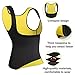 Rolewpy Women Sweat Neoprene Waist Trainer Hot Slimming Sauna Vest Tummy Control Body Shaper For Weight Loss (Black Gym Tops, M(US 8-10))