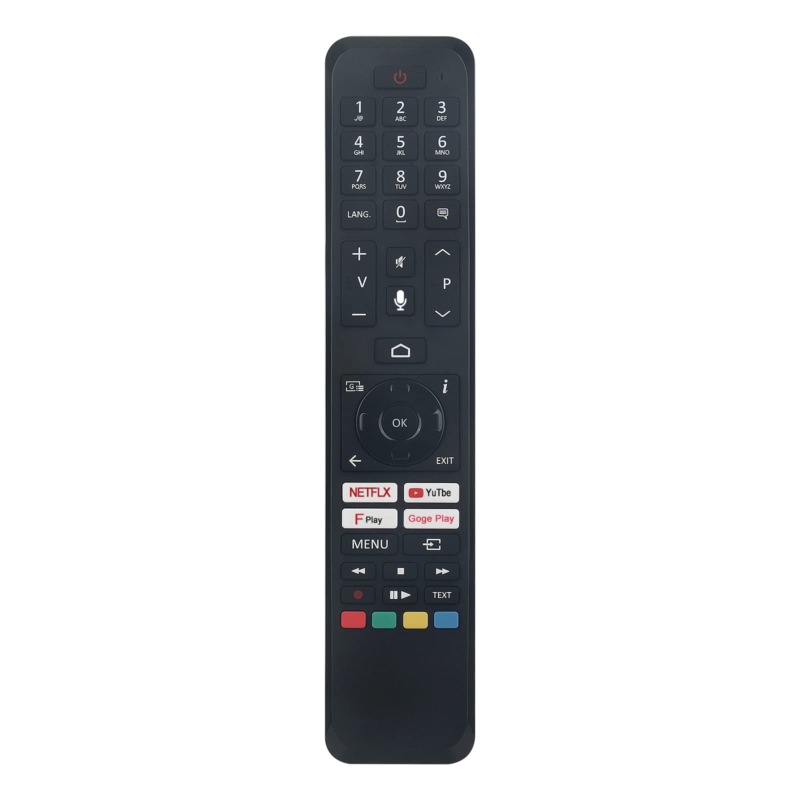 VINABTY RC45161 Replace Voice Remote Control Fit for Panasonic/JVC Smart TV's TX-24MS480B TX-32MS490B TX-40MS490B TX-43MX650B TX-50MX650B TX-55MX650B TX-65MX650B LT-32CA120 LT-39CA120 LT-24CA120