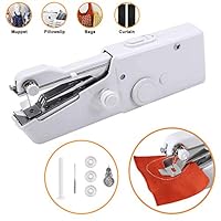 Handheld Sewing Machine Portable Mini Stitching Machine CESHUMD Cordless Electric Sewing Machine DIY Home Travel Quick Handy Stitch for Fabric Clothing Kids Cloth Pet Clothes (Battery Not Included)