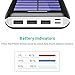 Solar Charger 24000mAh Power Bank,PLOCHY Portable Charger Solar Phone Charger with Lightning & Micro Input and 3 USB Port External Battery Pack for iPhone, Samsung Galaxy and More