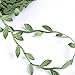 Olive Green Leaves Leaf Trim Ribbon -21.8 Yards, DIY Leaf Headband,DIY Leaf Napkin Rings, Leaf Balloon Tail, DIY Leaf Crown, Leaves Garland, Ribbon Craft Sewing DIY Wedding Bouquet