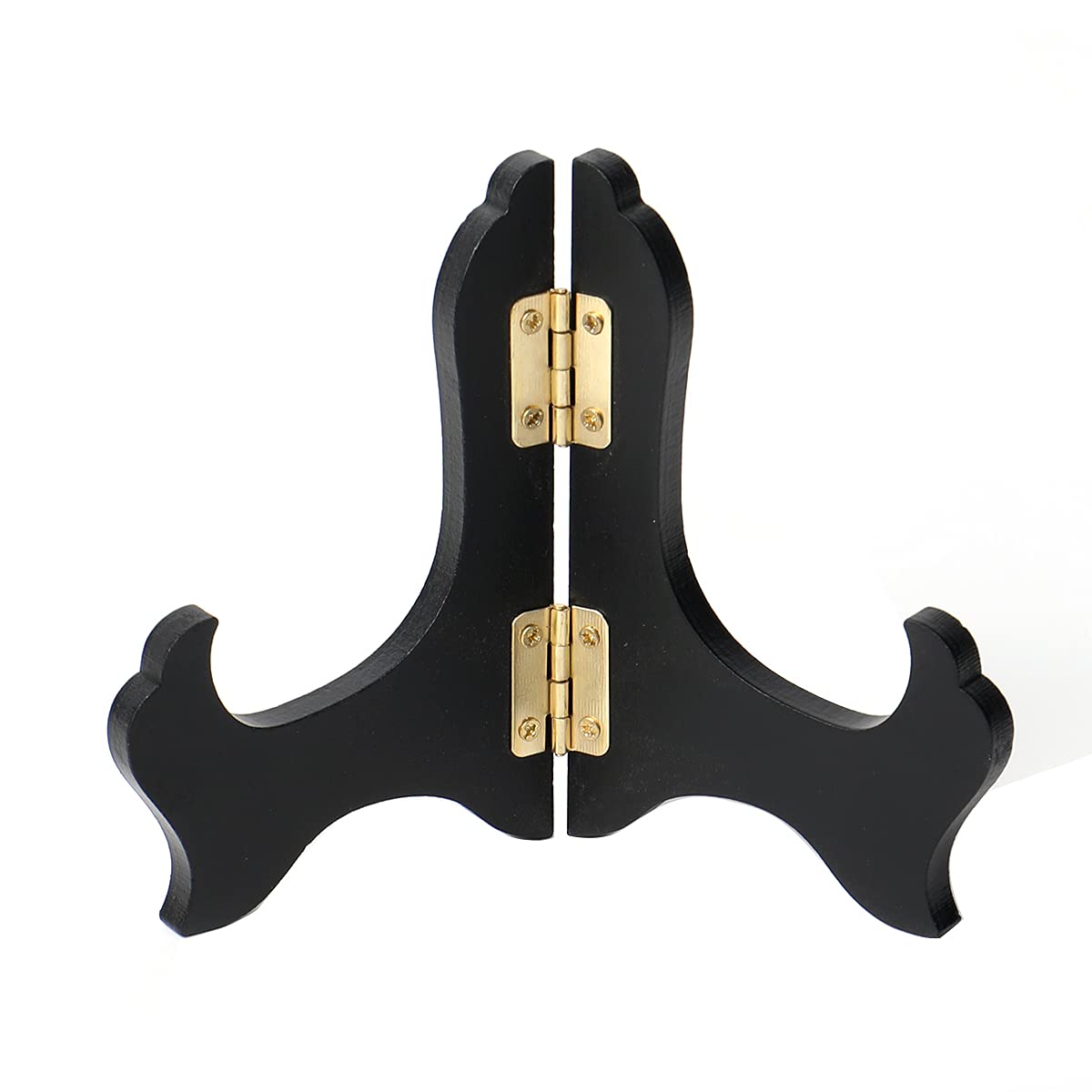 Photo 1 of MIUPOO Wooden Display Stand,Black Wooden Photo Holder Stand, Displays Picture Frames, Decorative Plates,Desktop ornaments and Artwork Display Stand,4 Inches