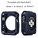 iiteeology Replacement for Apple Watch Case 42mm, Universal TPU Protective Case for Apple iWatch Series 3 Series 2 Series 1 - Midnight Blue
