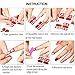 29 Sheets Glitter Nail Wraps Adhesive Nail Decals Strips Nail Art Stickers with Nail Buffer Files for Women Girl