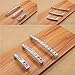 Lsgoodcare Crystal Glass Drawer Handles Silver Europe Simple U Shape Rhinestone Dresser Cupboard Pull, 10Pack 5.4