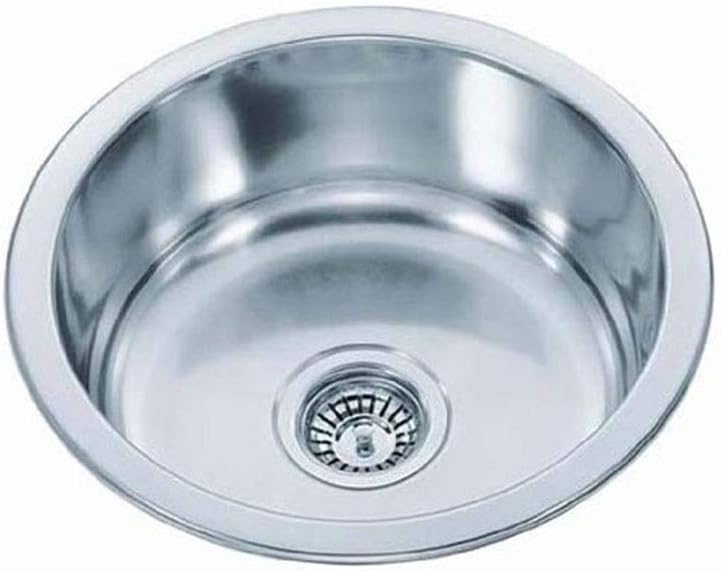 fregadero redondo acero inoxidable